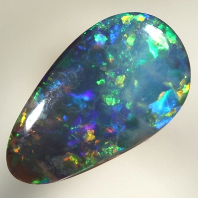 SOLID BLACK OPAL Sparkling bright fire